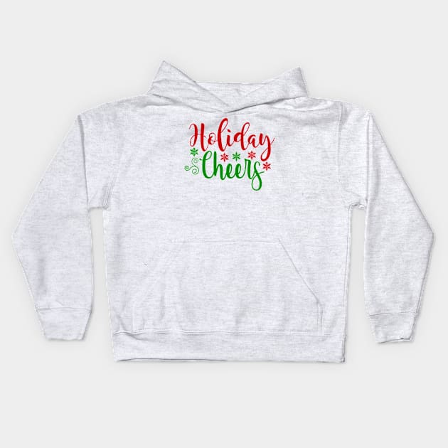 Christmas 20 - Holiday cheers Kids Hoodie by dress-me-up